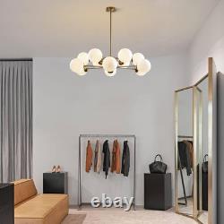Lighting 12 Light Sputnik Chandelier White Milk Glass Chandelier Mid Century Mod