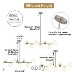 Lighting Brushed Nickel Linear Chandelier White Milk Glass Chandelier Kitchen
