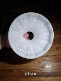 Lot Of 3 Antique Milk Glass White Vintage electric oil Lamp Light Shades