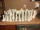 Lot Of 33 Vintage White Milk Glass Vases Flower Bud Vases Wedding Tables Display