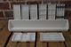 Lot Of 28 Art Deco Milk Glass Medical Cabinet Drawer Inserts American Cabinet Co