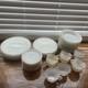 Lot Of 56 Fire King White Milk Glass Swirl Gold Rim Plate Bowl Cup Saucer