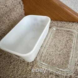 MCM Pyrex Early American Dish Set Refrigerator Dishes and Lids Vintage Complete