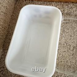 MCM Pyrex Early American Dish Set Refrigerator Dishes and Lids Vintage Complete