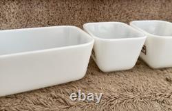 MCM Pyrex Early American Dish Set Refrigerator Dishes and Lids Vintage Complete