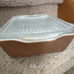 MCM Pyrex Early American Dish Set Refrigerator Dishes and Lids Vintage Complete