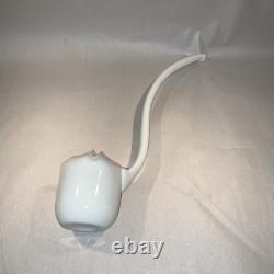 MCM Westmoreland White Milk Glass 14 Pc Punch Set Bowl Ladle 12 Mugs Fruit