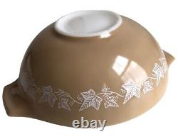 MINT Vintage PYREX Sandalwood Ivy Leaves Nesting Mixing Bowls Set 442 443 444