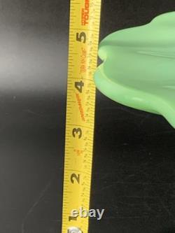 Martha Stewart By Mail 1999 Jadeite Scalloped Pedestal Cake Stand Green Glass