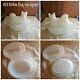 Mckee Dog Antique/vintage Milk Glass Covered Dish Withsigned Top