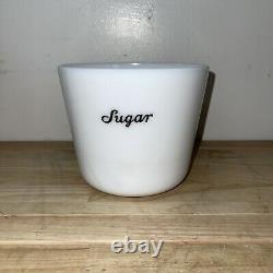 McKee Milk Glass Sugar Canister