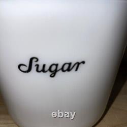 McKee Milk Glass Sugar Canister