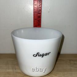 McKee Milk Glass Sugar Canister