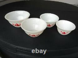 Mckee Red Ships Sail Boat Mixing Bowl Set