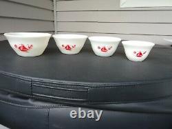 Mckee Red Ships Sail Boat Mixing Bowl Set