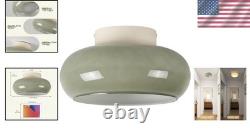 Mid-Century Modern 11 LED Ceiling Light Warm White Milk Glass Energy Efficient