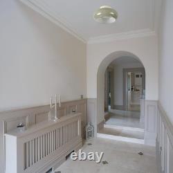 Mid-Century Modern 11 LED Ceiling Light Warm White Milk Glass Energy Efficient