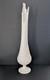 Mid Century Swung Glass Vase Hobnail White Milk Glass 22 Tall