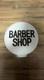 Milk Glass Barber Pole Globe