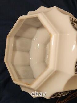 Milk Glass Ceiling Globe Light Shade Art Deco Antique Empire Levolier Mcgill Mfa