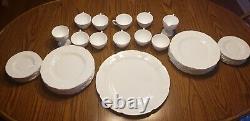 Milk Glass Colony Harvest Grape Complete Dish set. Great for special occasions