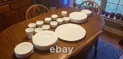 Milk Glass Colony Harvest Grape Complete Dish set. Great for special occasions