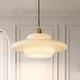 Milk Glass Pendant Light Mid Century Modern Gold Brass Pendant Light Fixture
