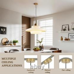 Milk Glass Pendant Light Mid Century Modern Gold Brass Pendant Light Fixture Milk Glass Pendant Light Mid Century Modern Gold Brass Pendant Light Fixture