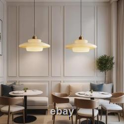 Milk Glass Pendant Light Mid Century Modern Gold Brass Pendant Light Fixture