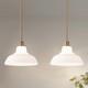 Milk Glass Pendant Lights Kitchen Island 2 Pack Dome Schoolhouse Pendant Ligh
