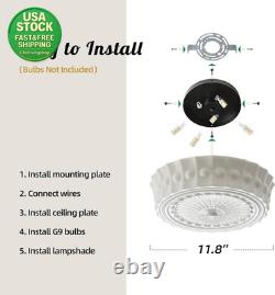 Milk Glass Schoolhouse Ceiling Light 12 Inch Vintage Flush Mount Fixture White