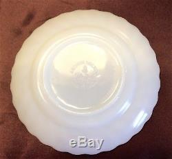 Milk Glass Swirl Golden Anniversary 22K Gold Trim Anchor Hocking 20 Pcs. 1940