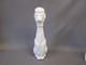 Milk Glass White 15.5 Tall Poodle Dog Decanter Stopper Genie Art Bottle Vintage