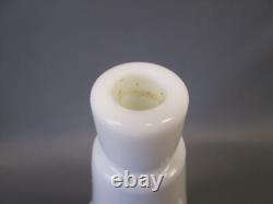 Milk Glass White 15.5 tall Poodle Dog DECANTER Stopper Genie Art Bottle Vintage