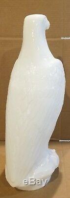 Milk Glass White Eagle Gasoline Gas Pump Globe