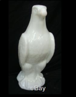 Milk Glass White Eagle Gasoline Pump Globe Reproduction Gas & Oil