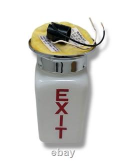 Milk Glass White Exit Double Sided Unusual Light Cover Sign Globe NOS Hardware