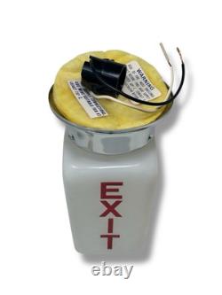 Milk Glass White Exit Double Sided Unusual Light Cover Sign Globe NOS Hardware