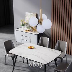 Milk White Glass Chandelier 4-Light Globes Hanging Pendant Lamp Ceiling Fixtures