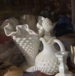 Milk glass Large set With variety Of pieces