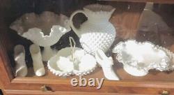 Milk glass Large set With variety Of pieces