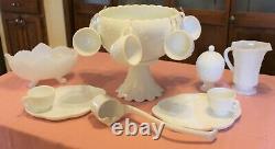 Milkglass punch bowl