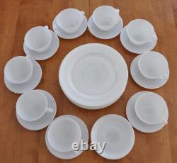 Moderntone Platonite White by Hazel-Atlas 29 piece Set milk glass