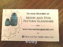 Moon and Stars Pattern Glass HTF Flat Bottom Nappies Bowls Weishar MILK GLASS