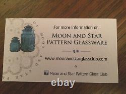 Moon and Stars Pattern LE Smith MILK GLASS LG Ruffled Open Compote HTF Style