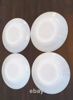 MoonGlow Iridescent Milk Glass Dish 15 pcs Federal Cups Saucers Plates Bowls VTG