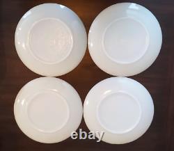 MoonGlow Iridescent Milk Glass Dish 15 pcs Federal Cups Saucers Plates Bowls VTG