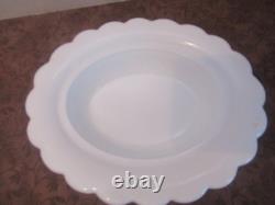 Mosser Hand Painted Hen On Nest Milk Glass Covered Dish Excellent