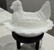 Mosser White Milk Glass Hen On Nest Hon. 6