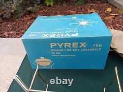 NOS Vintage Pyrex Frosted Garland Snowflake Casserole Dish Promotional Set (O)